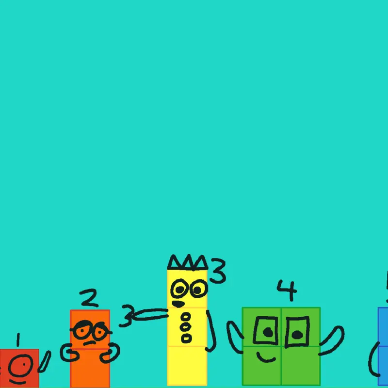Numberblocks by @GodFromCastle