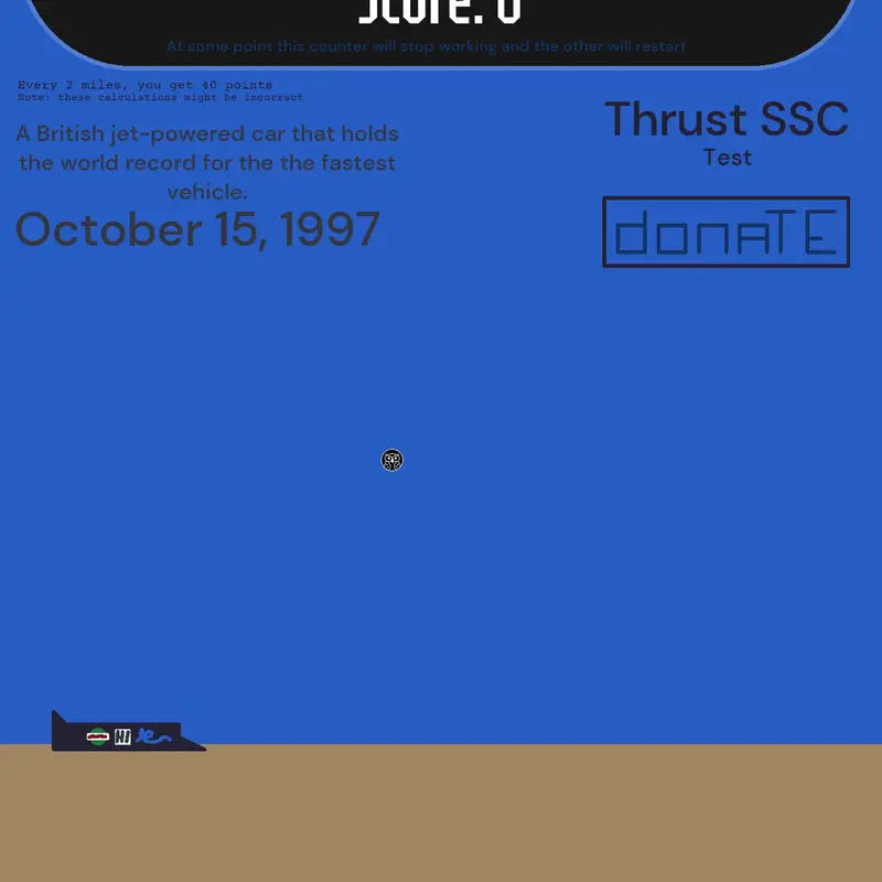 Thrust SSC Test by @hi9097