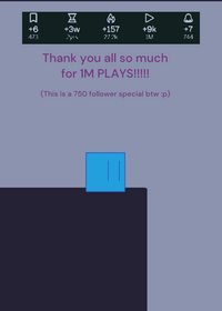 Thanks for 1M PLAYS 🏳️‍🌈