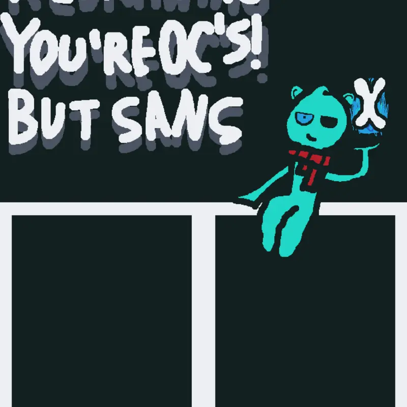 Redrawing ur oc but sans! by @snugginator