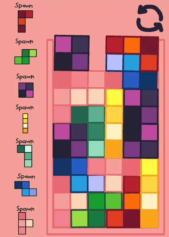 Colorful tetris 🚟 by @-Norastella