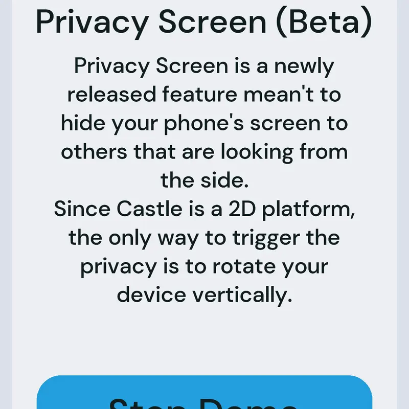 Privacy Screen Demo by @VadimPro744