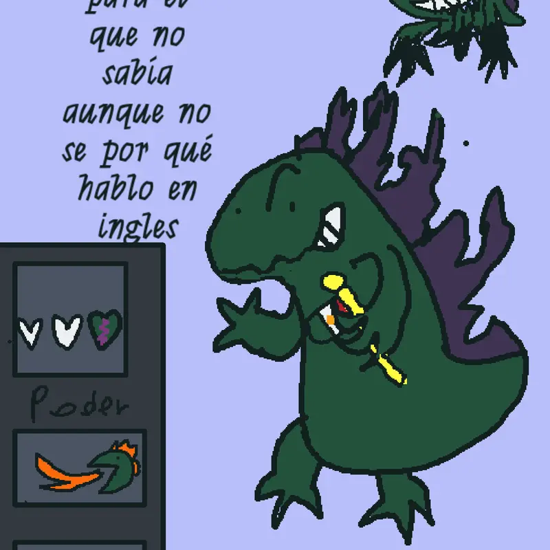 Godzilla  in dandys world by @Godzilla7328
