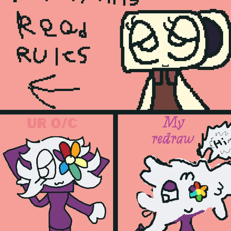 Free oc draw by @Fox_therian