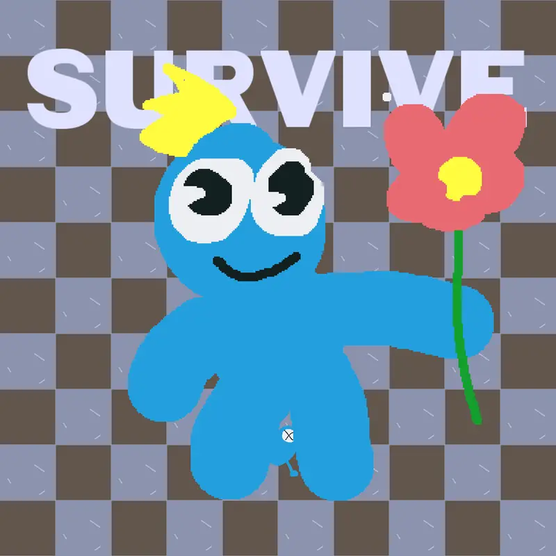 Survive but blue rainbow freinds by @heyitsmeanimalhospital