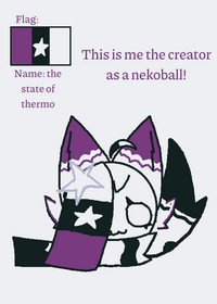 Me the creator as a nekoball!