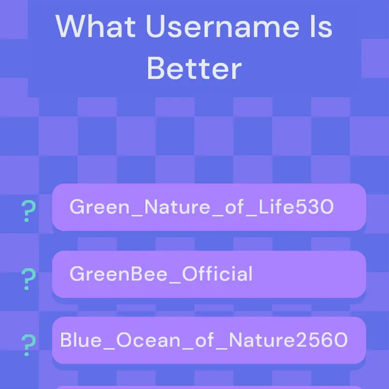 Questionnaire by @GreenBee_Official