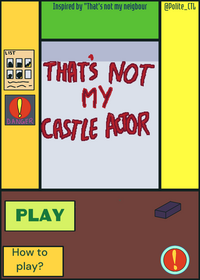 || That's Not My Castle Actor || This deck...