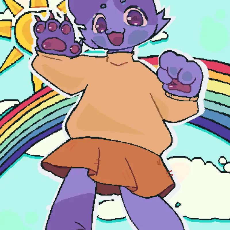 Free art cat by @h0t_l3mon