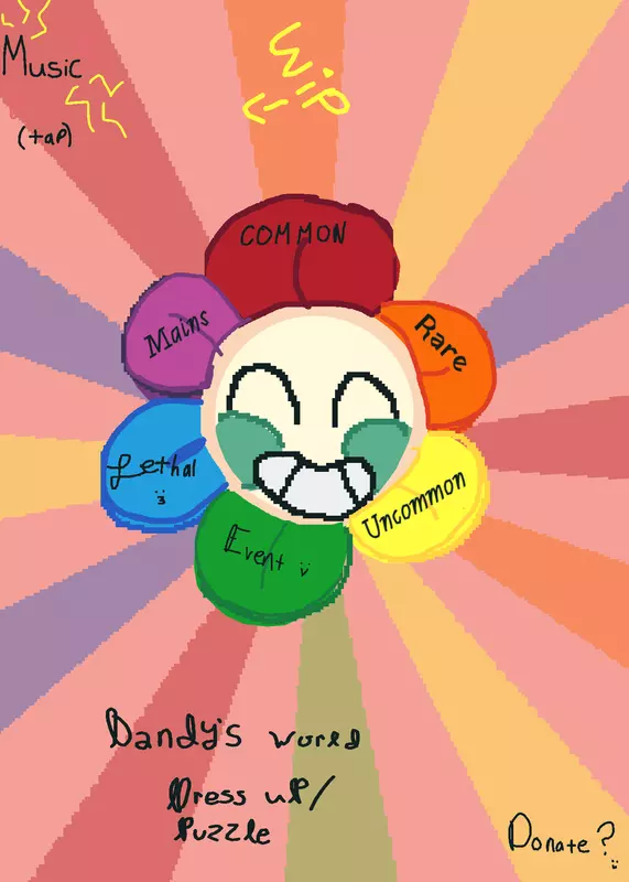 Dandy’s world dress up by @IlovemycatslolARGH