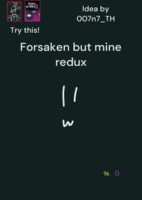 Forsaken but mine redux version: 1.1.0