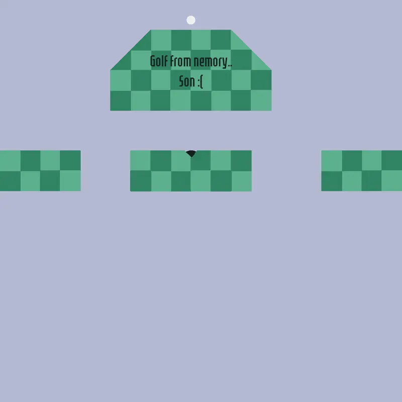 I Made Golf From Memory (ball has a Bug) by @WhiteOwl