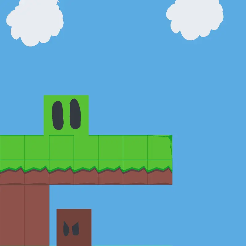Ending game but with blue and brown cube by @migm