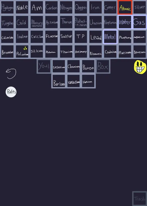 Periodic table sandbox by @kian1400