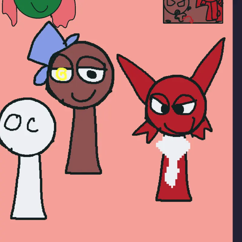 Sprunki oc brownie Ethan and (your oc) by @intern_boy