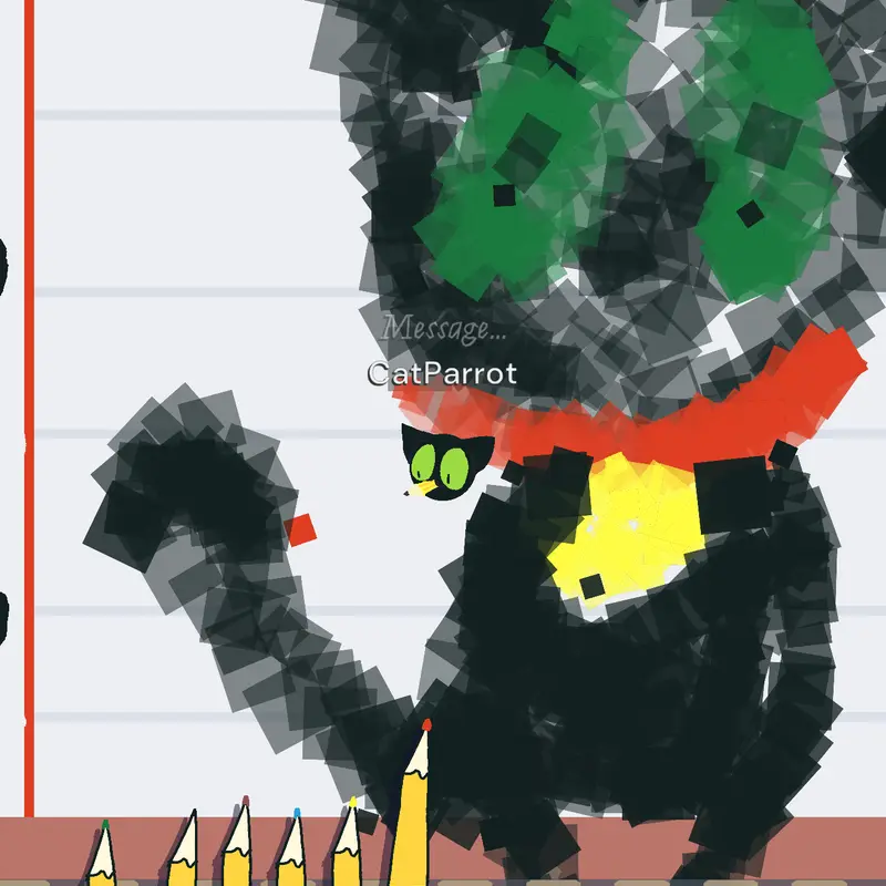 Cats are drawinggg by @CatParrot