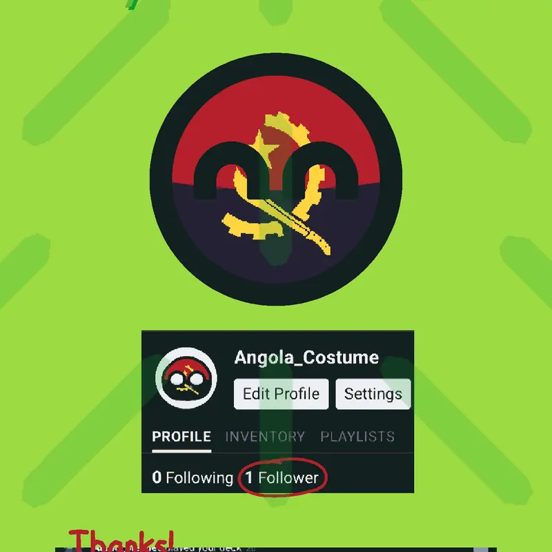 Thanks for My First Follower! by @Angola_Costume