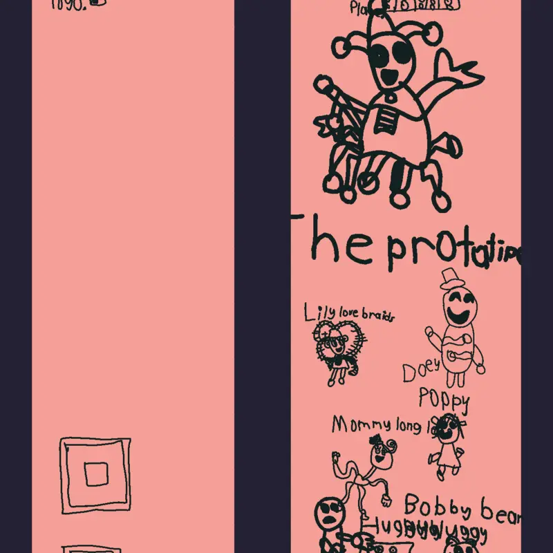 Poppy playtime and geometry dash charact by @mraoona