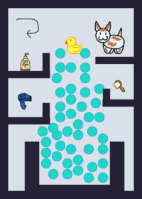 cat bath time