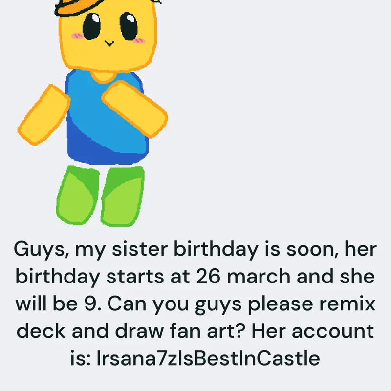 Sister's Birthday Fanart Contest by @JoinerOfRG