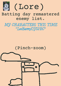My characters BDR