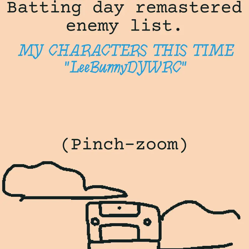 My characters BDR by @LeeBunnyDYWRC