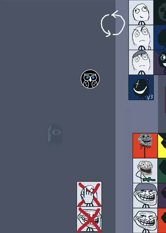 Trollface versus derp by @TheMaster10