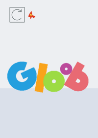 Gloob logo 🔵🟨🟢🟣🩷