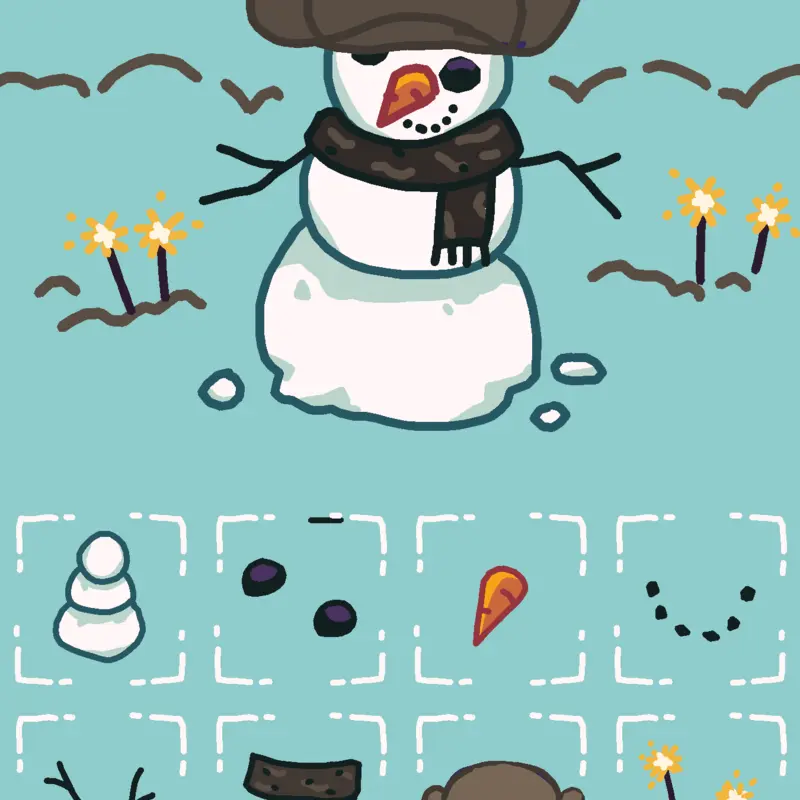 Cowboy snowman by @spamtonGspamton1234556