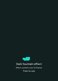 Dark fountain effect