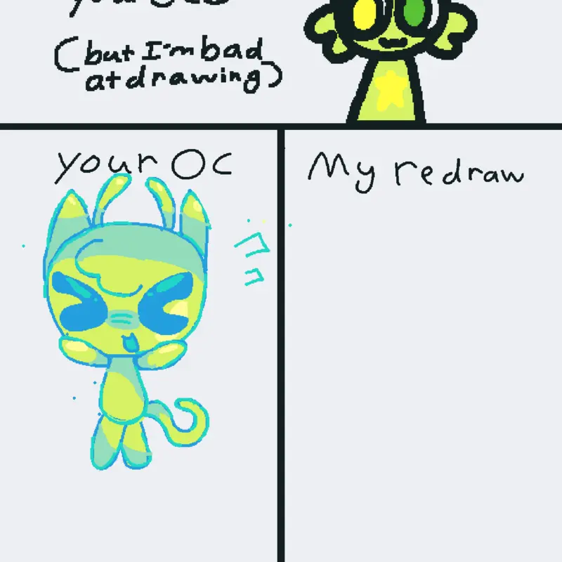 Redrawing ur oc! by @Ada112018