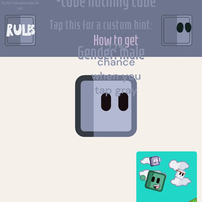 My oc cube by @Sellaissocute