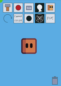 Brown cube ragdoll