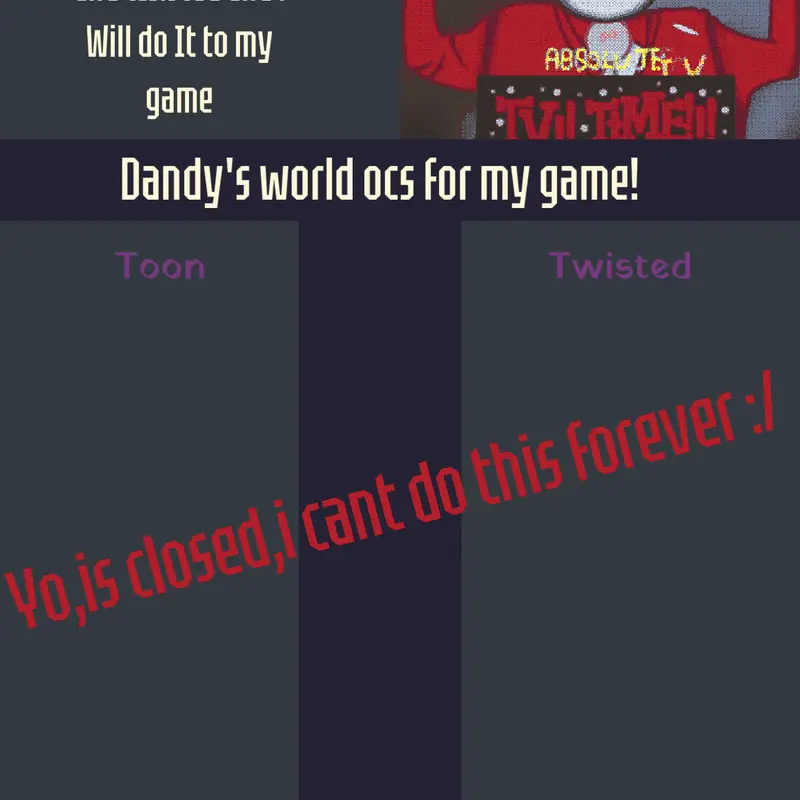 Dandy's world drawing ocs by @kk-studios
