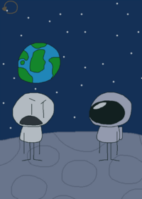 How tf is he breathing in space