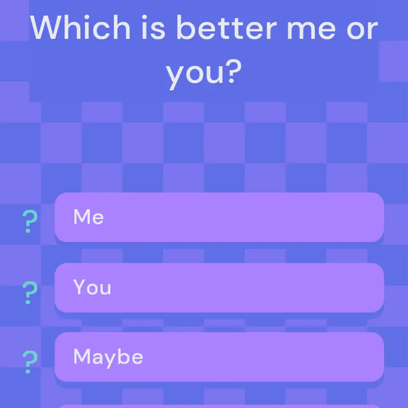 Me Or You? by @Michael_53522