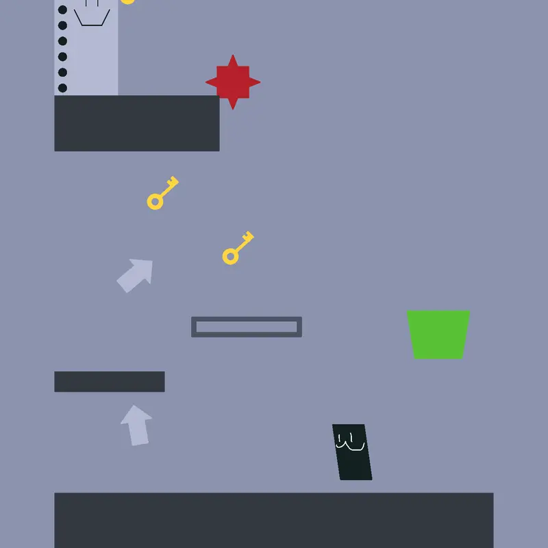 Black bricks platformer by @padel