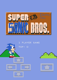 Sonic in Super Mario Bros.