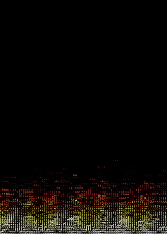 ASCII Doom Fire Animation by @Payu0001