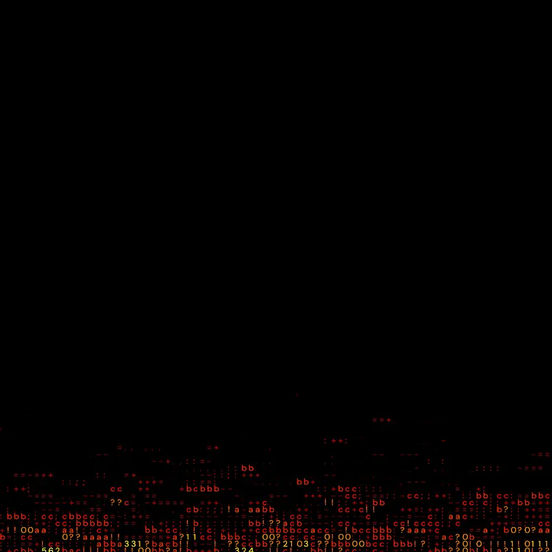 ASCII Doom Fire Animation by @Payu0001