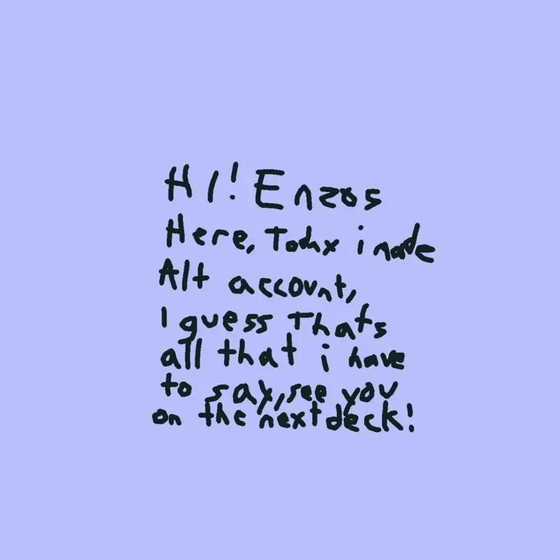 Today im at alt account. by @enzo_alt