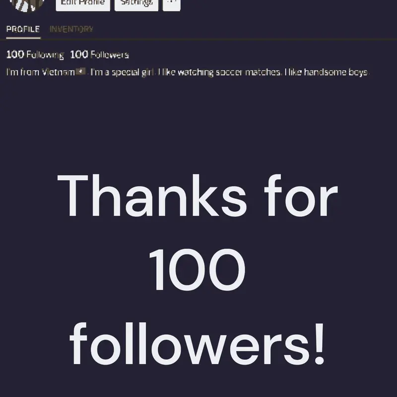 Thanks for 100 followers by @Bergirl