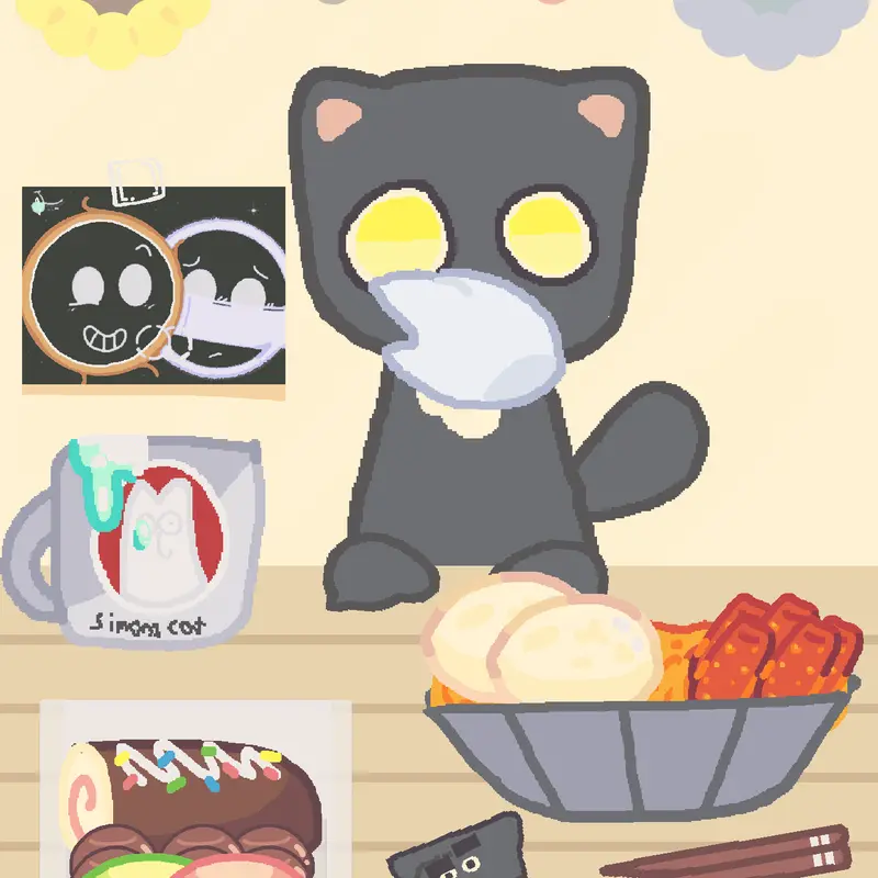 Ajax cat mukbang by @Jazperblackholes_2026