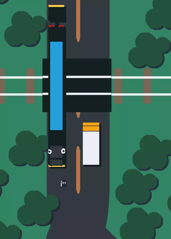 Train crashes into a semi and derails by @Traineater2026XDXD