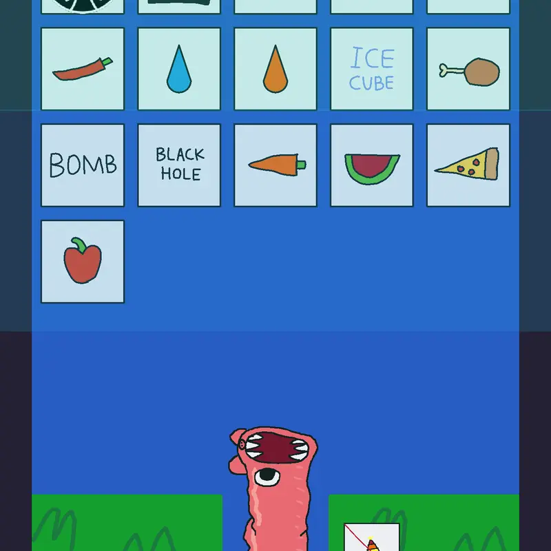 Feed the Worm Pig by @BlueBroMakesAndPlays