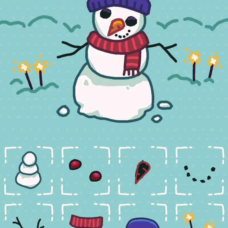Make a snowman (｡•‿•｡) by @Millie2