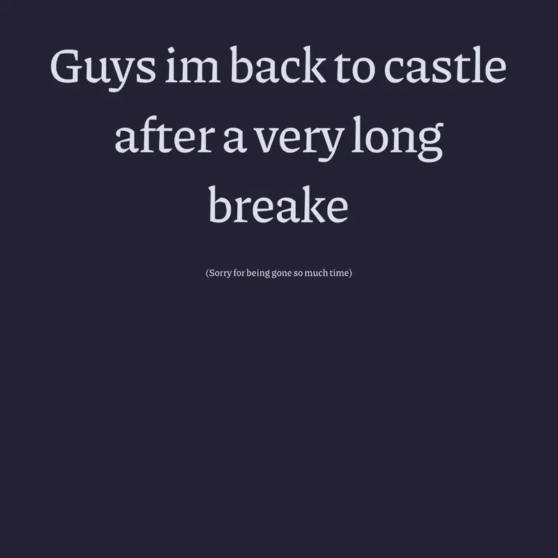 Sorry for being gone by @metkob