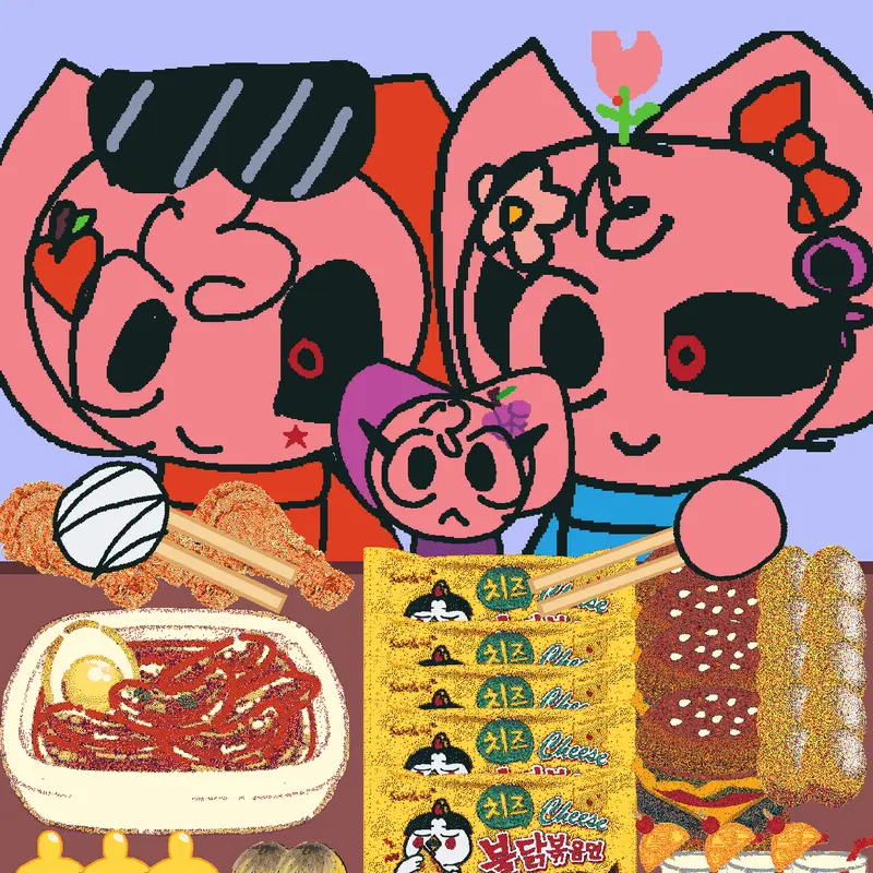 Mukbang with baby lini miko and Millie! by @Millie_Meow_45