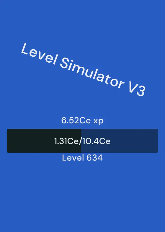 Level Simulator V3 by @OLLOWE