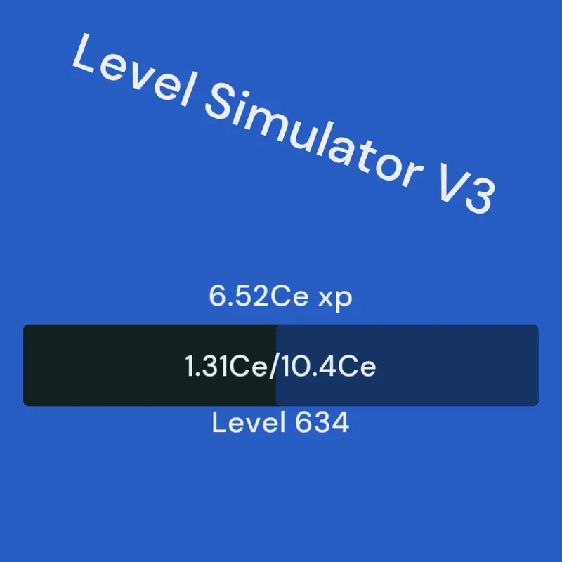 Level Simulator V3 by @OLLOWE
